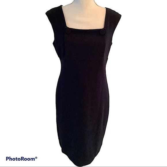 Adrienne Vittadini Dresses & Skirts - Adrienne Vittadini Sleeveless Black Button Dress.
